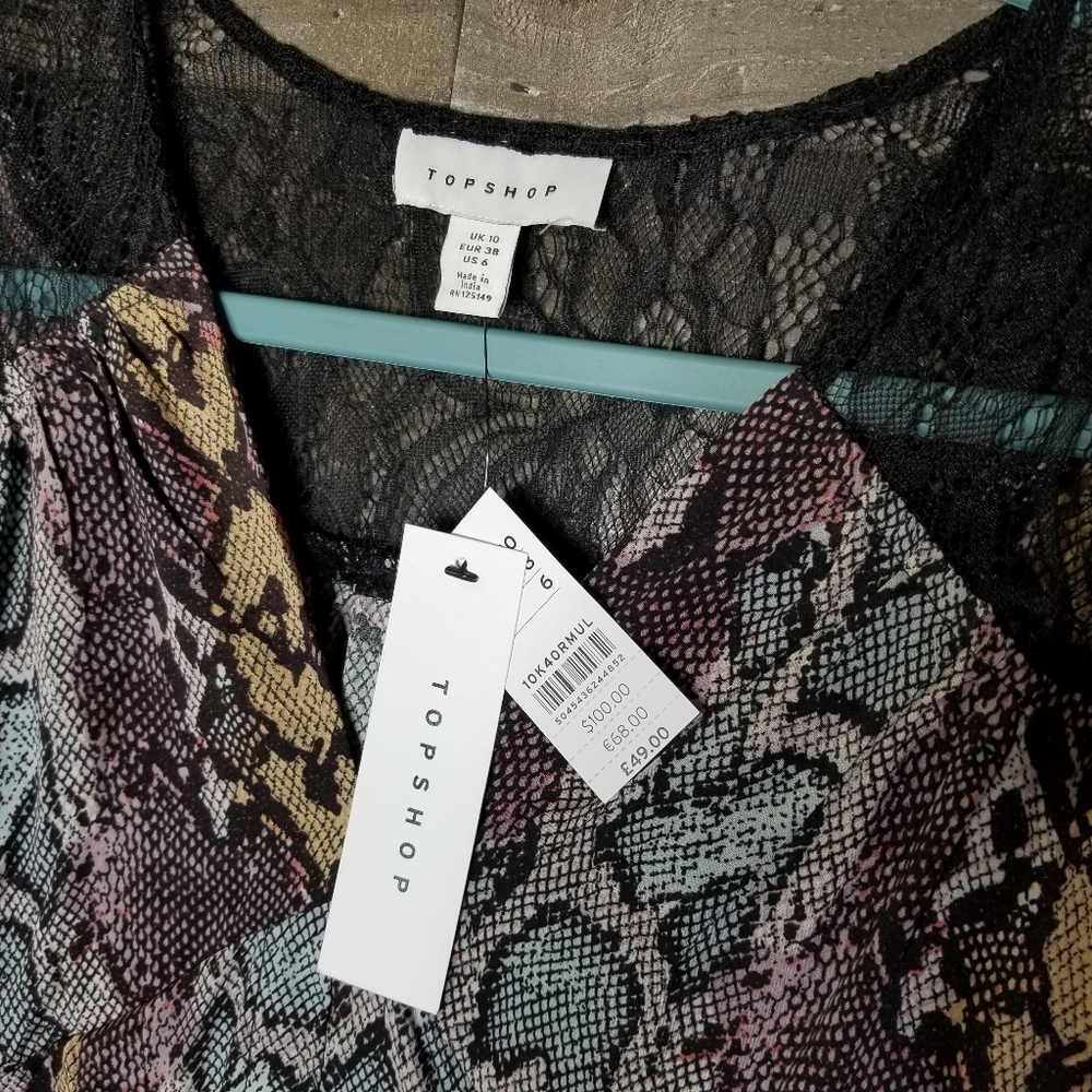 Topshop snakeskin dress - Picture 5 of 12